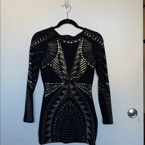 Embellished mini dress